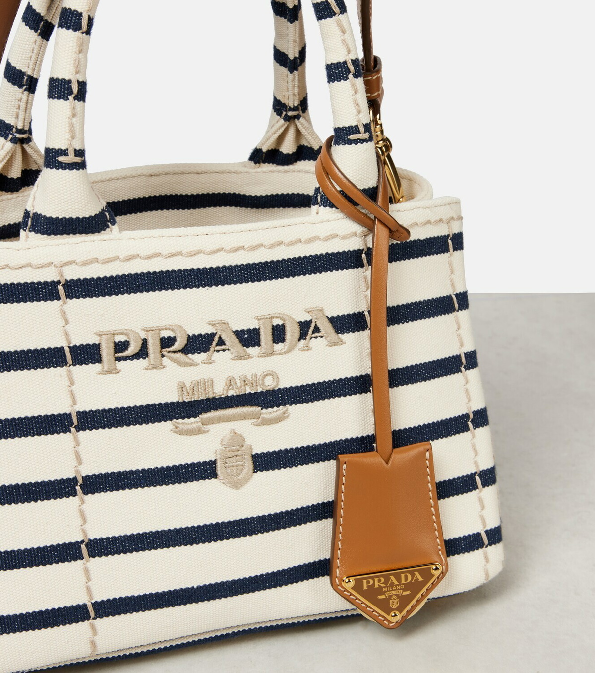 Jardinière Mini Cotton Canvas Top-Handle Bag - Baltic Blue main image 1