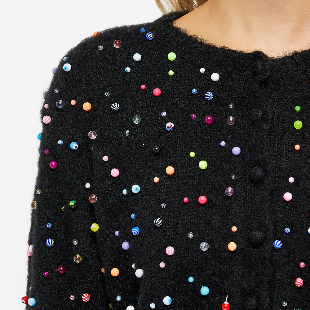 Ashley Williams Women's All Over Piercing Casper Cardigan in Black