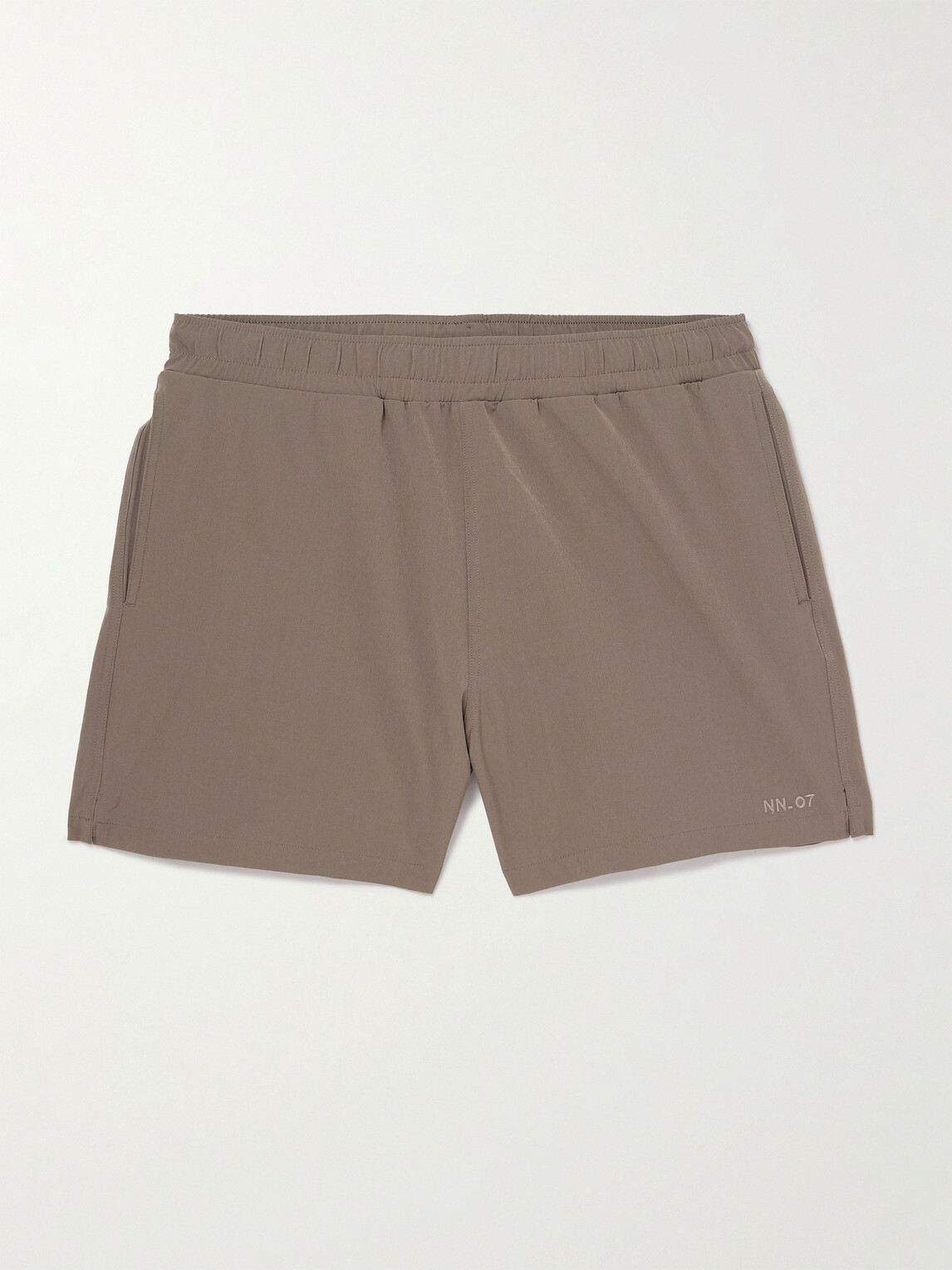 NN07 - Holiday 10039 Straight-Leg Short-Length Recycled-Shell Swim Shorts - Brown