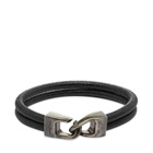 Saint Laurent Leather Clasp Bracelet