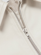 AGOLDE - Chadwick Full-Grain Leather Jacket - Neutrals