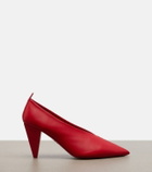 Loewe Origami Cubic leather pumps