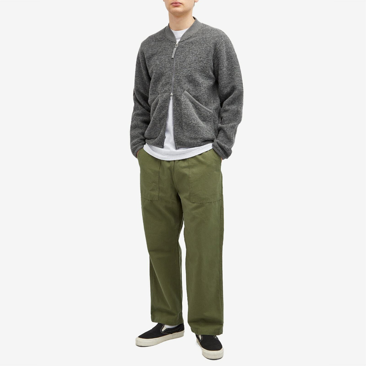 Service Works Men's Classic Canvas Chef Pants in Olive
