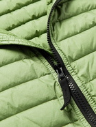 Stone Island - Logo-Appliquéd Garment-Dyed Quilted Shell Down Gilet - Green