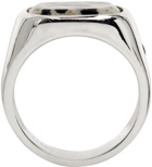 Hatton Labs SSENSE Exclusive Silver Dalmatian Signet Ring