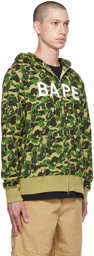 BAPE Green Camo Zip-Up Hoodie