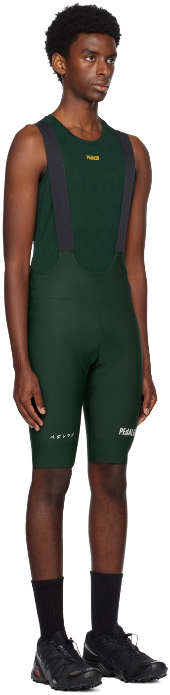 PEdALED Green Jary Bib Shorts