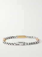 DAVID YURMAN - Streamline Sterling Silver and 18-Karat Gold Chain Bracelet - Silver
