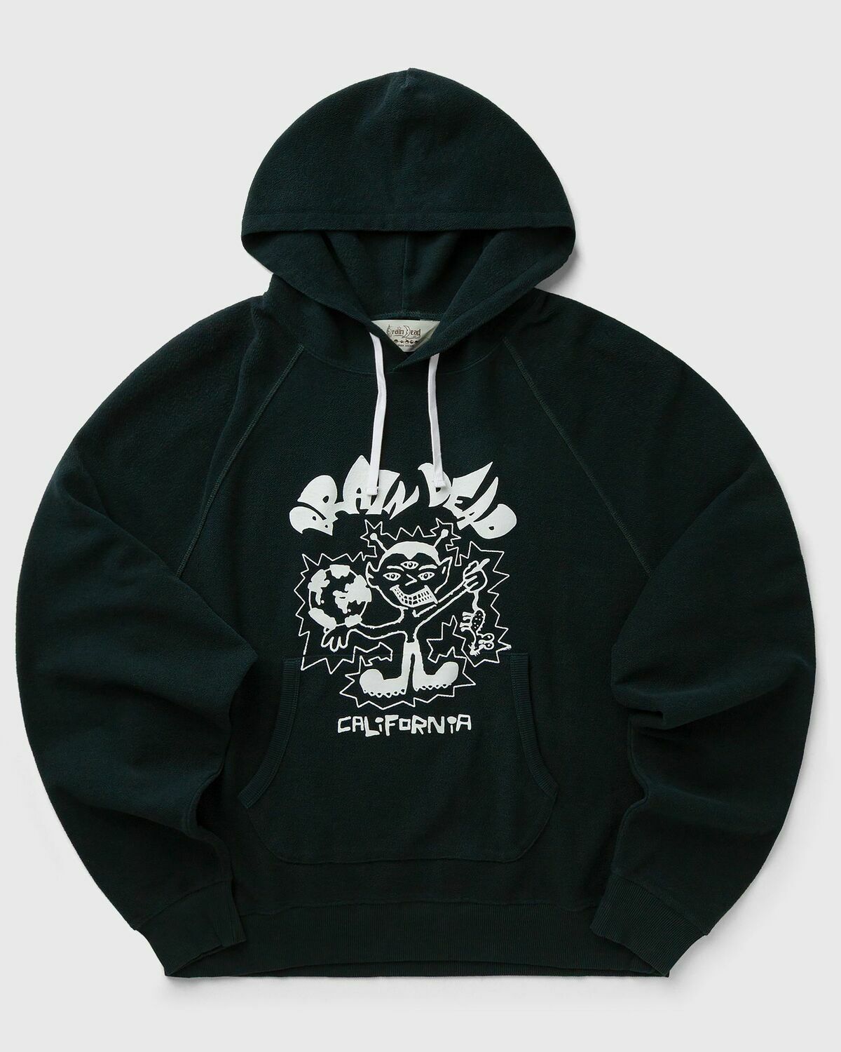 Brain Dead GLOBAL SHOCK HOODIE Green Mens Hoody