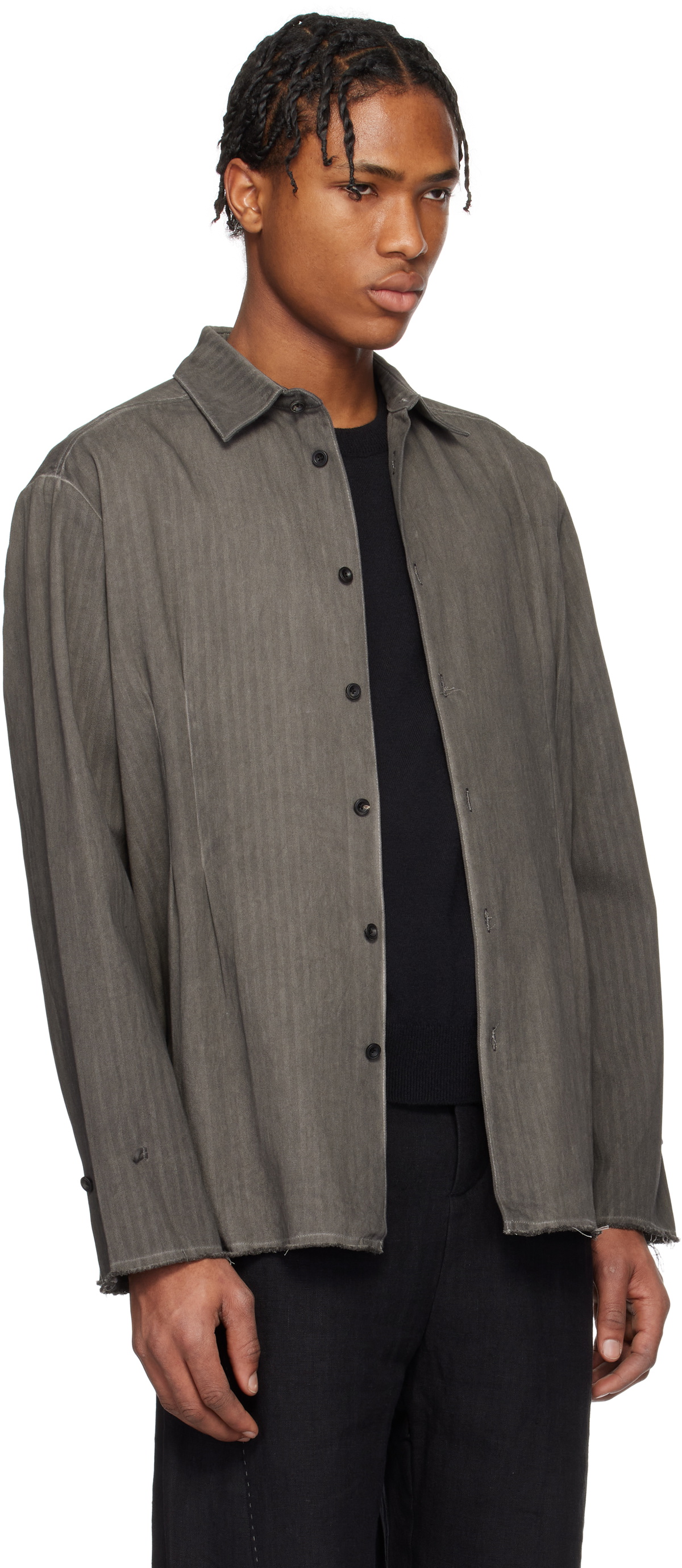 Professor.E Gray Dyed Shirt
