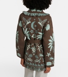 Alanui Echoes Of The Island wool and cotton cardigan