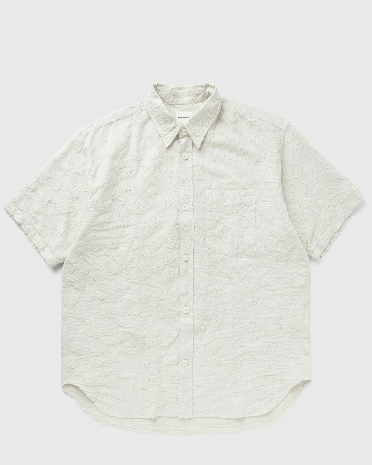Norse Projects OLE OVERSIZED FIL COUPE SS SHIRT Beige Mens Shortsleefe