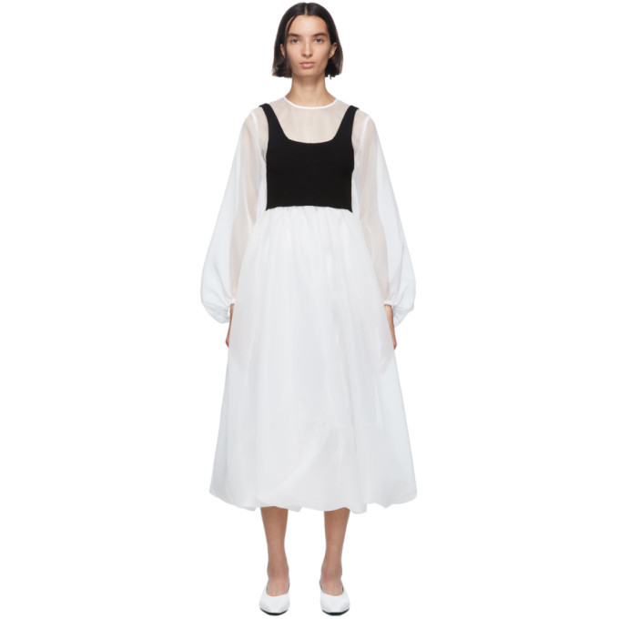 Photo: Enfold White Organdie Layered Dress