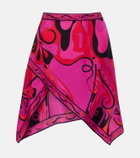 Pucci Orchidee silk twill miniskirt