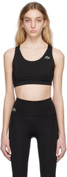 Lacoste Black Criss-Cross Sport Bra