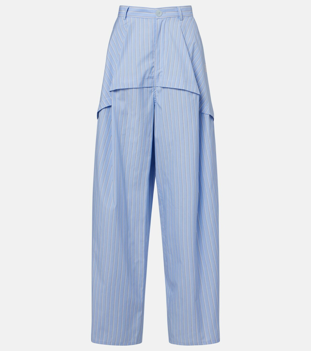 Loewe Paula's Ibiza striped cotton poplin wide-leg pants