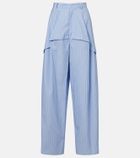 Loewe Paula's Ibiza striped cotton poplin wide-leg pants