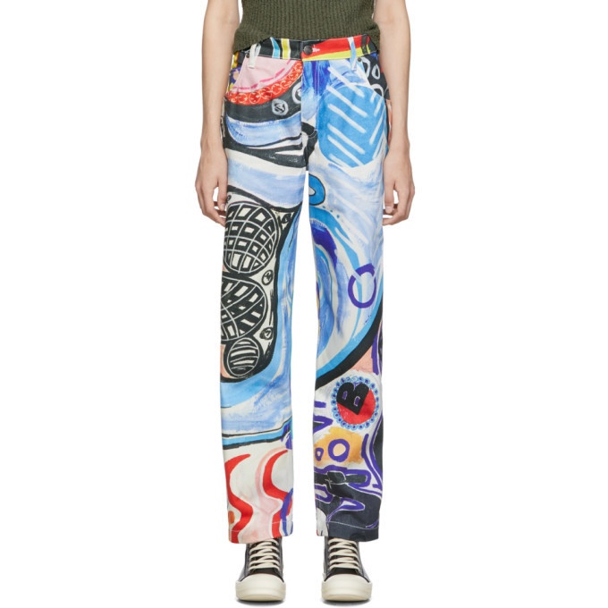 Charles Jeffrey Loverboy Multicolor Art Jeans