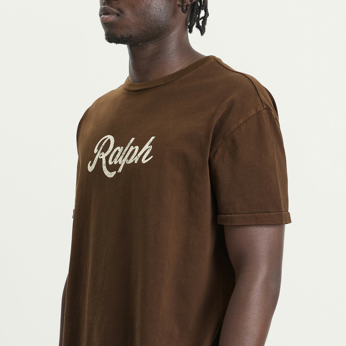 Polo Ralph Lauren Men's Authentic Logo T-Shirt in Copper Brown