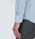 Thom Sweeney Cotton and cashmere Oxford shirt