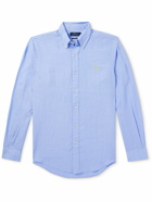 Polo Ralph Lauren - Button-Down Collar Logo-Embroidered Linen Shirt - Blue