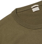 Massimo Alba - Watercolour-Dyed Cashmere Sweater - Army green