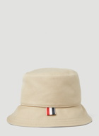 Striped Bucket Hat in Beige