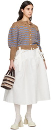 Shrimps Beige Antonia Stripe Bag