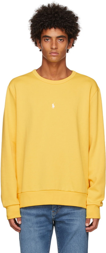 Photo: Polo Ralph Lauren Yellow Double Knit Sweatshirt