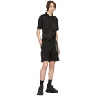 Alexander McQueen Black Chain Embroidery Shorts