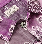 KAPITAL - Patchwork Bandana-Print Denim Jacket - Purple