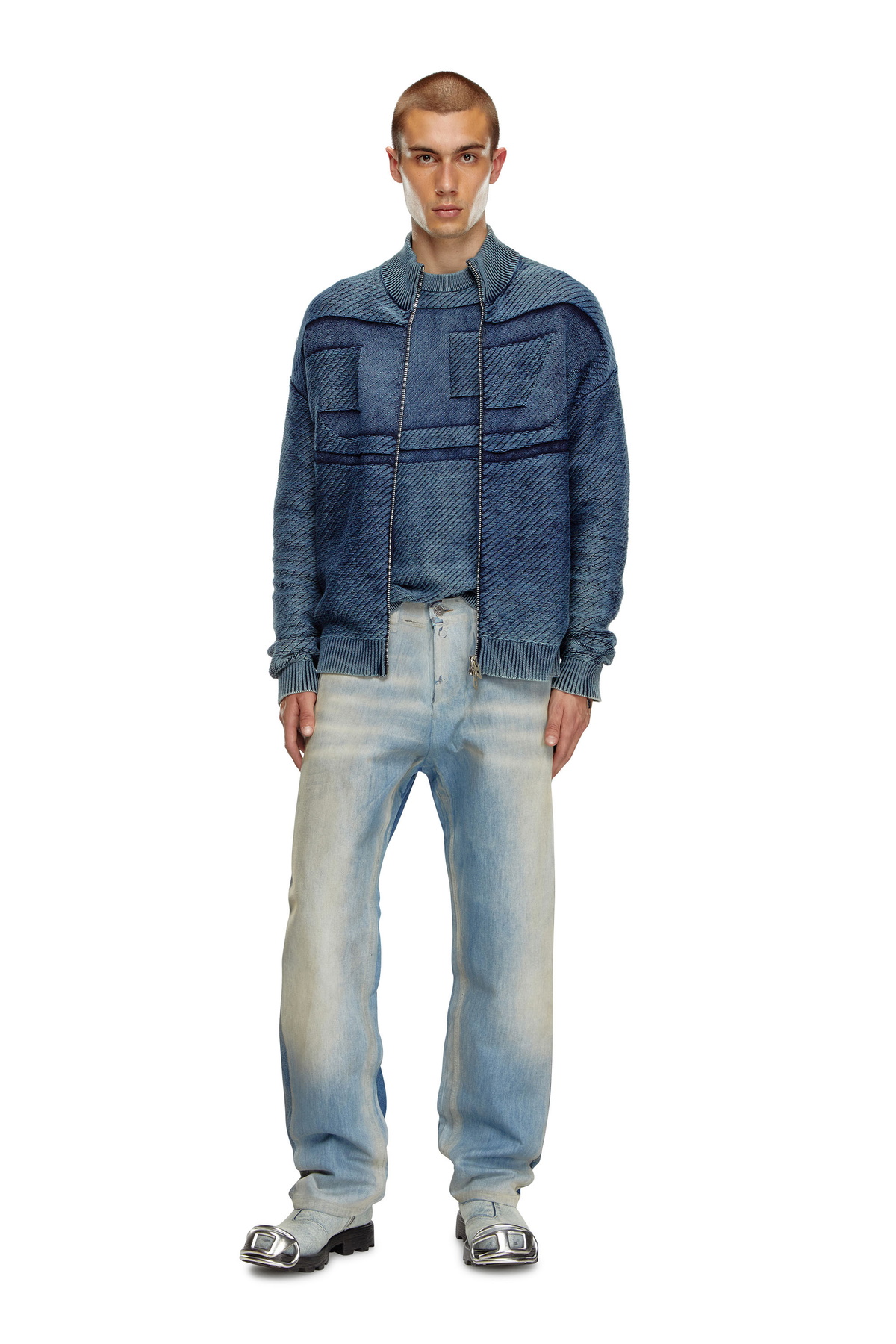 DIESEL 2010 D-MACS Pantalón Hombre – Denim Holgado Estilo Utilitario Con Botón