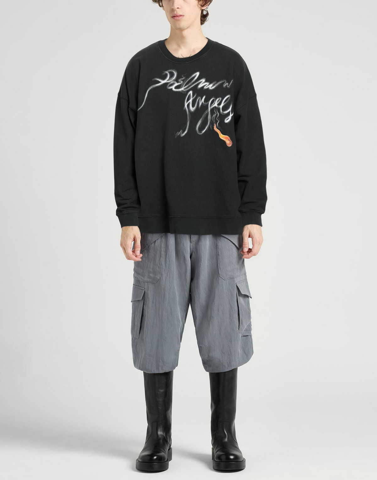 Palm Angels Mens Sweatshirt in Black