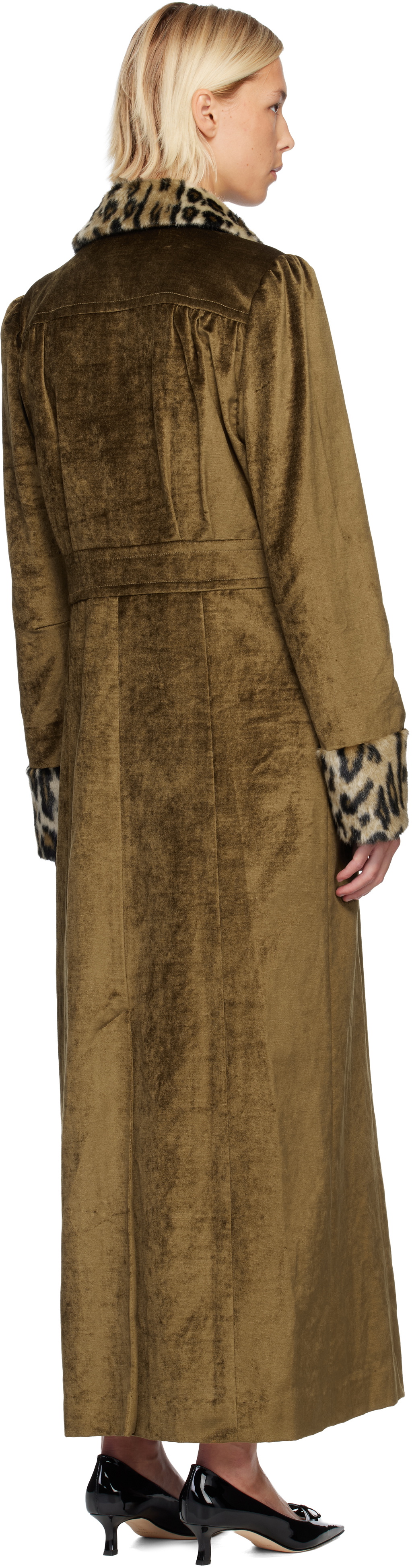 Anna Sui Beige Velour Coat