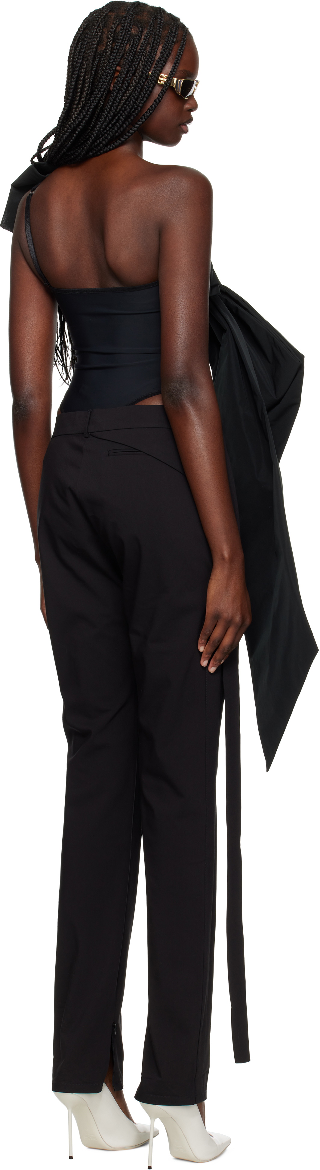 VAQUERA Black Bow Bodysuit