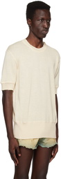 Maison Margiela Off-White Distressed T-Shirt