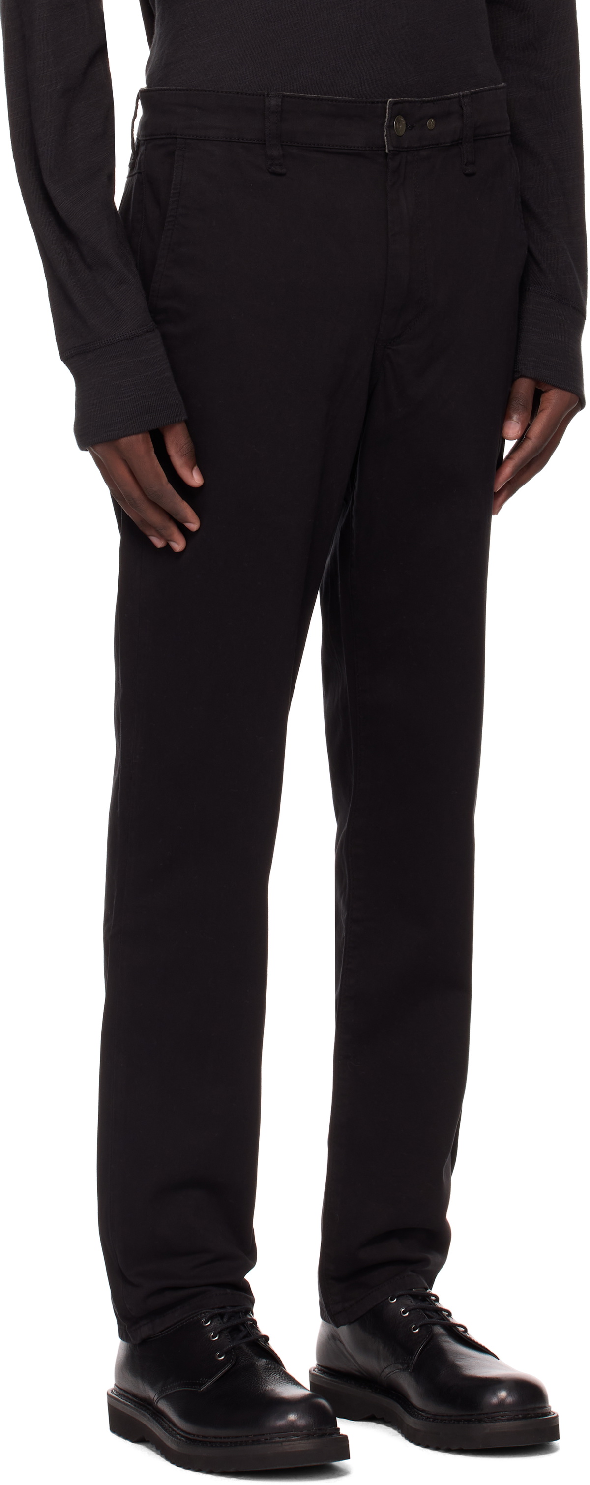 rag & bone Black Fit 2 Slim Chino Trousers