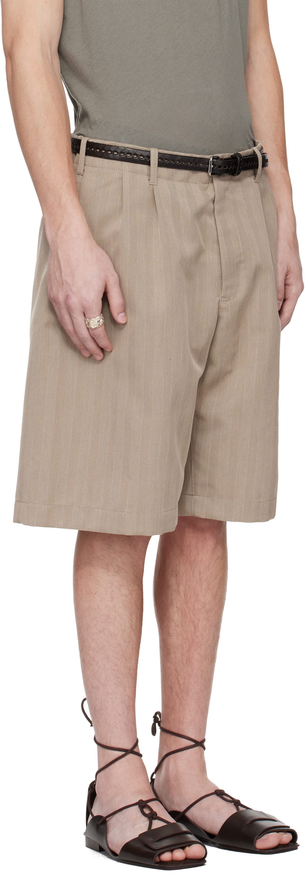 パンツ Our Legacy GONFI SHORTS 44 emporioarmani OUR LEGACY WORK SHOP Emporio Armani Beige Gonfi Shorts Our Legacy
