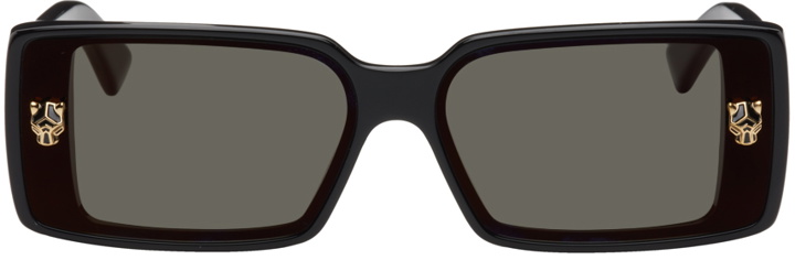 Photo: Cartier Black Rectangular Sunglasses
