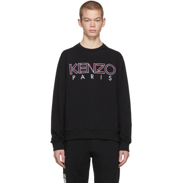 Photo: Kenzo Black Paris Logo Sweatshirt 