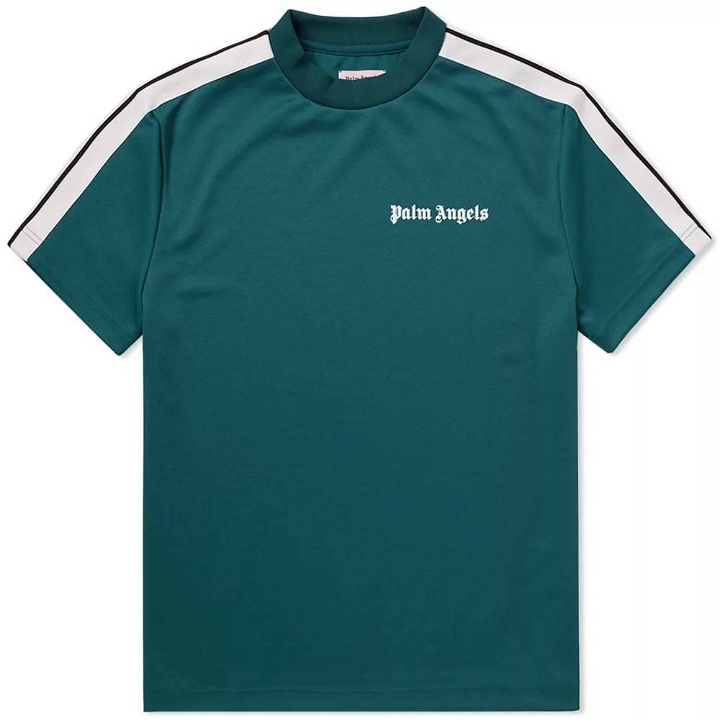 Photo: Palm Angels Track Taping Tee Green