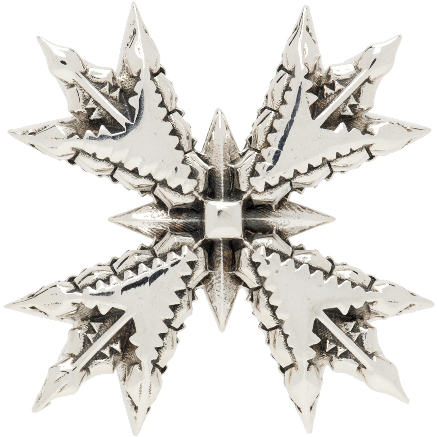 Emanuele Bicocchi Silver Crest Brooch