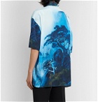 Valentino - Printed Silk Shirt - Blue