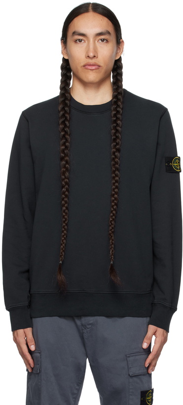 Photo: Stone Island Navy Crewneck Sweatshirt