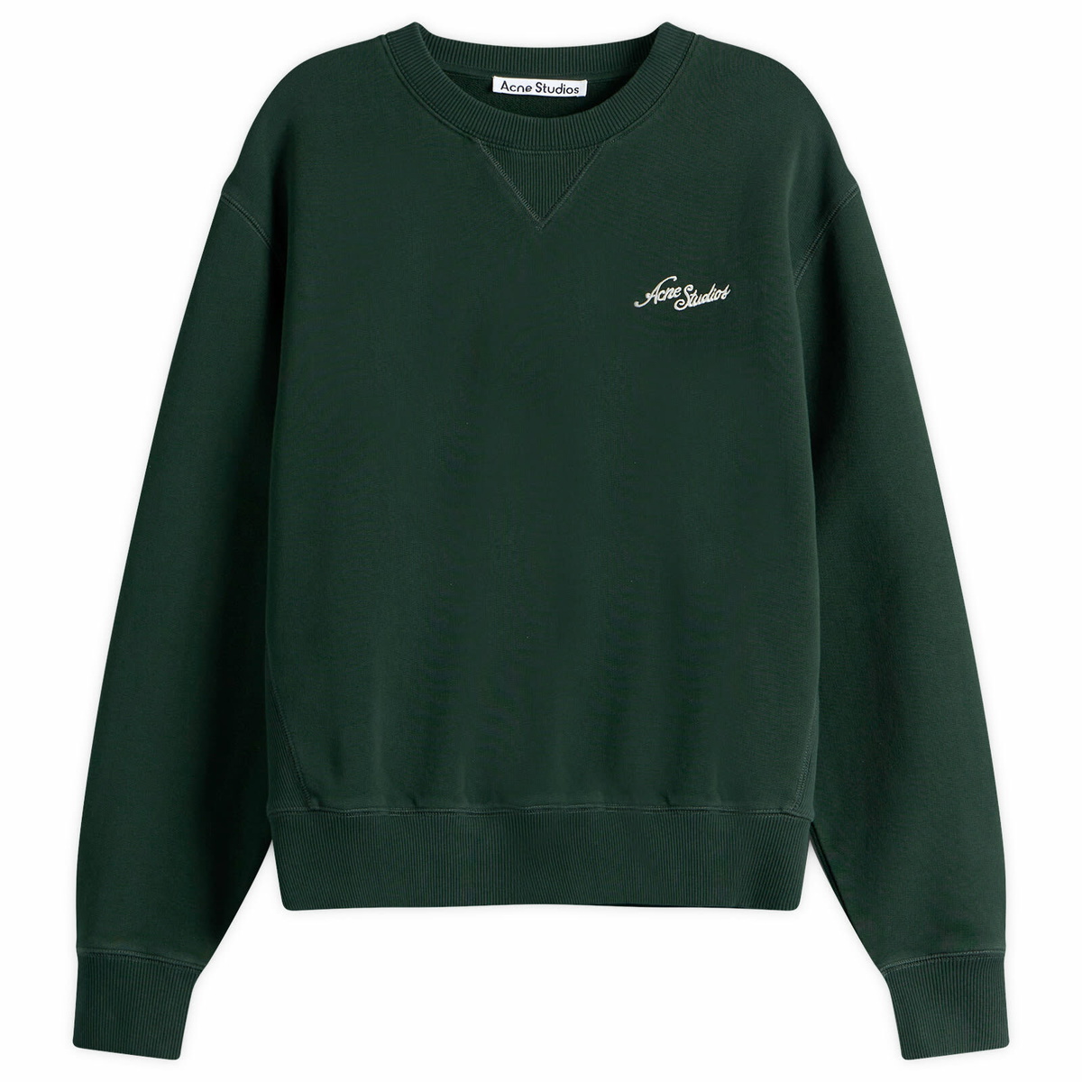 Acne Studios Men's Feomi U Venice Logo Jumper in Dark Green