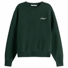 Acne Studios Men's Feomi U Venice Logo Jumper in Dark Green