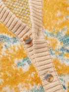 Corridor - Jacquard-Knit Cotton-Blend Cardigan - Yellow