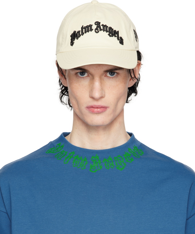 Photo: Palm Angels Off-White Curved Logo Cap