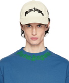 Palm Angels Off-White Curved Logo Cap