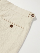 Sid Mashburn - Stretch-Cotton Seersucker Shorts - Gray